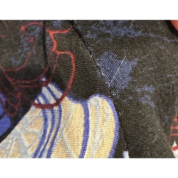 GUESS Size Medium MARINDA Floral Print Long Sleeve Blouse Sheer Boho Flare READ - Picture 12 of 12